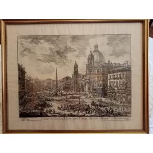 Framed 19th Engraving