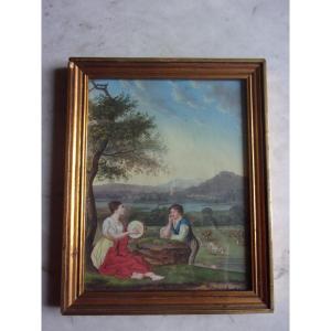 Gouache On Paper Early 19th Century By Jean Cossard