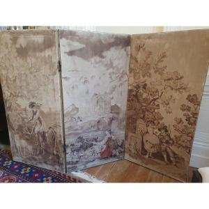 Painted Canvas Screen