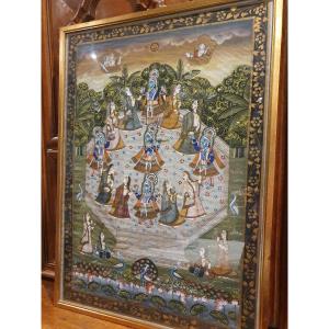 Gouache On Canvas, Early 20th Century