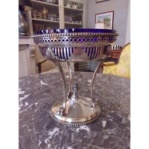 Silver Metal Tripod Cup