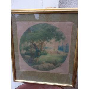 Early 20th Century Color Engraving