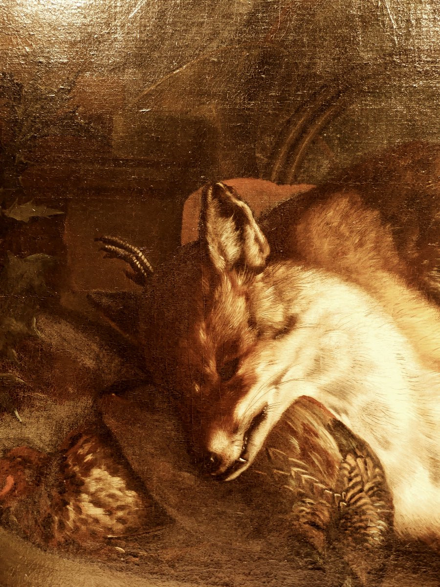 R.F. WIDT NATURA MORTA CON SELVAGGINA INIZI XVIII SECOLO-photo-3