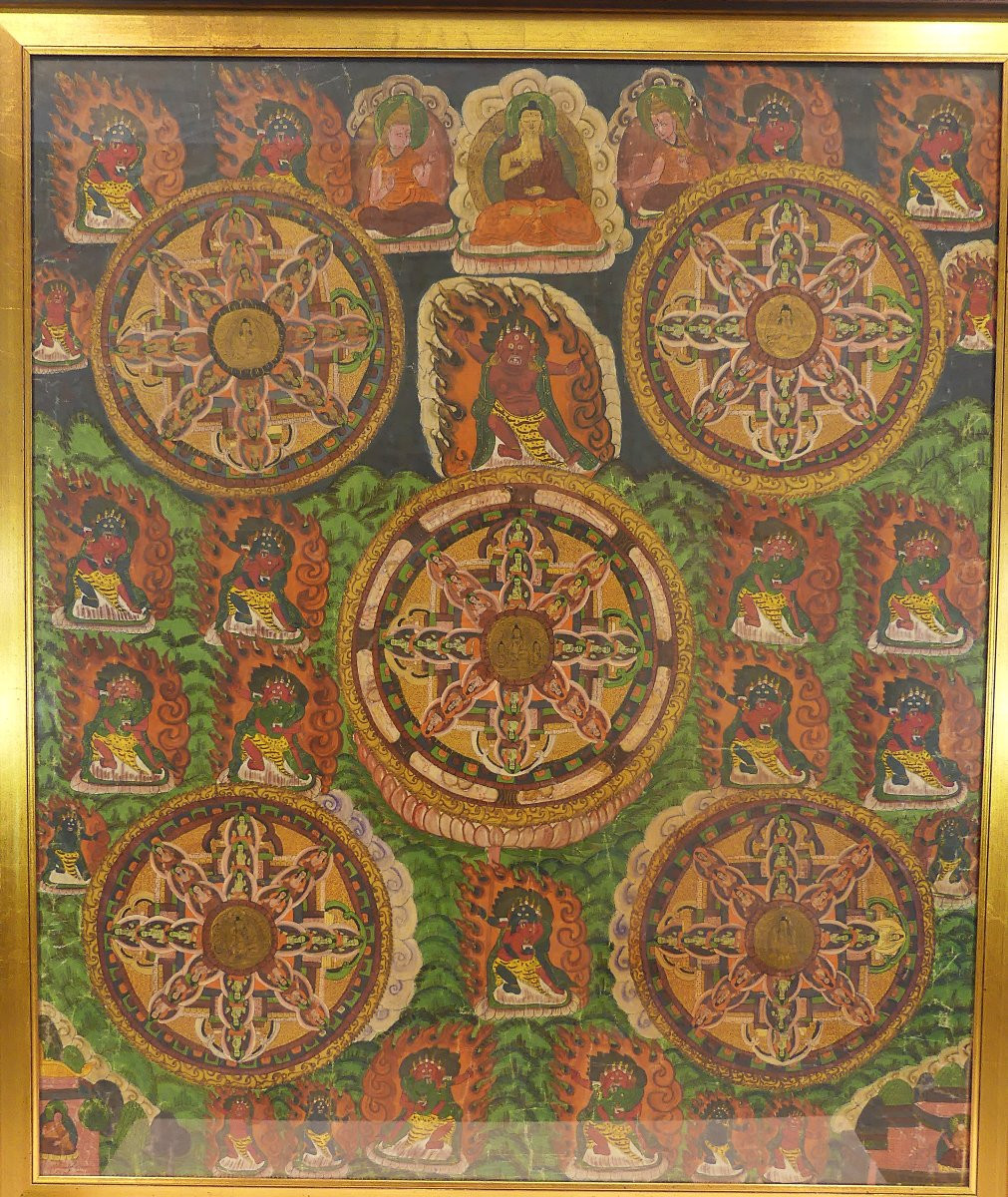 Thangka (bris-tan) XIX secolo-photo-2