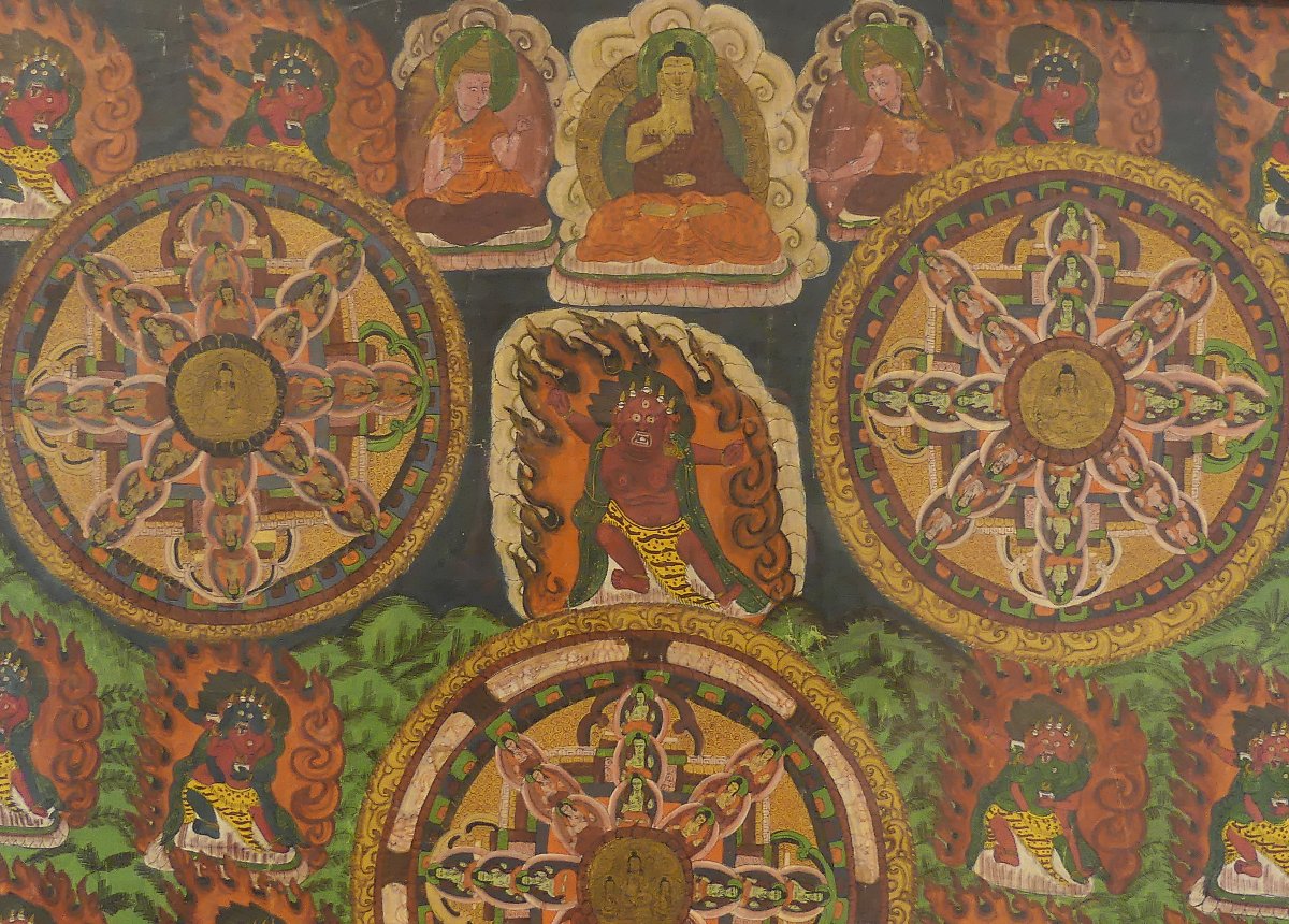 Thangka (bris-tan) XIX secolo-photo-3