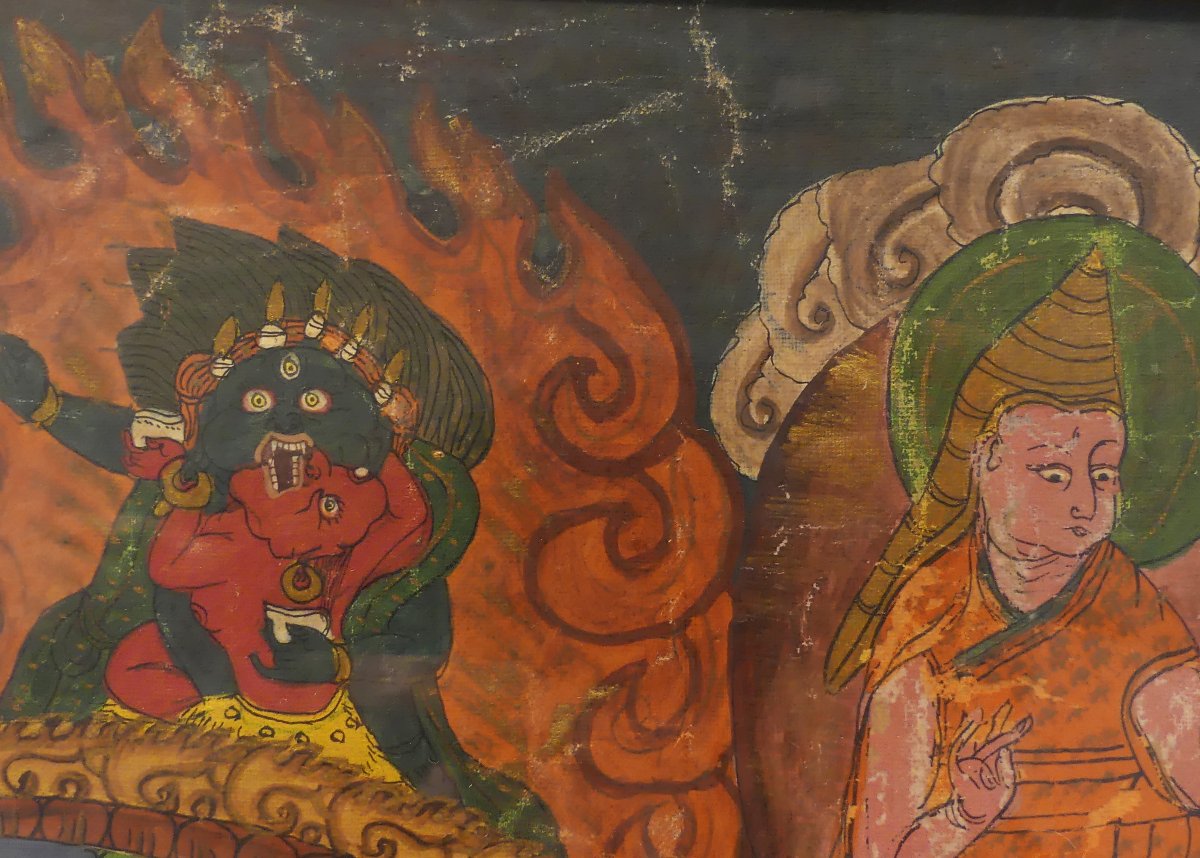 Thangka (bris-tan) XIX secolo-photo-3
