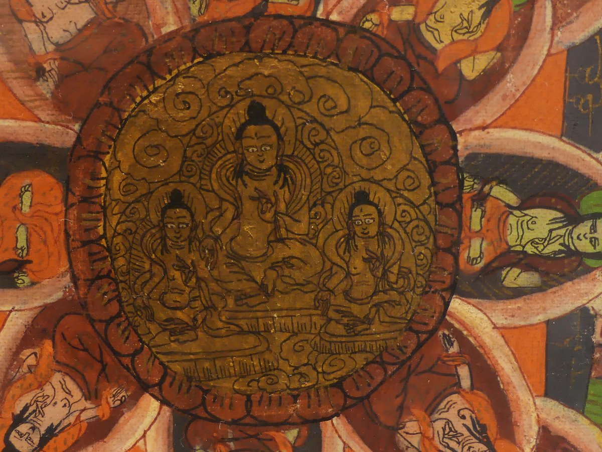 Thangka (bris-tan) XIX secolo-photo-4