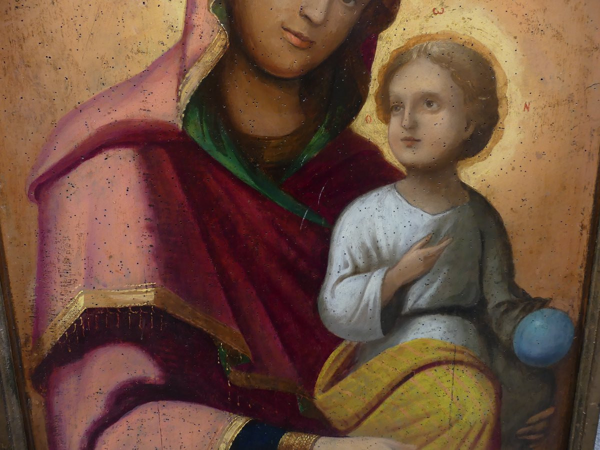 MADONNA ODIGITRIA DEL XVIII SECOLO-photo-2