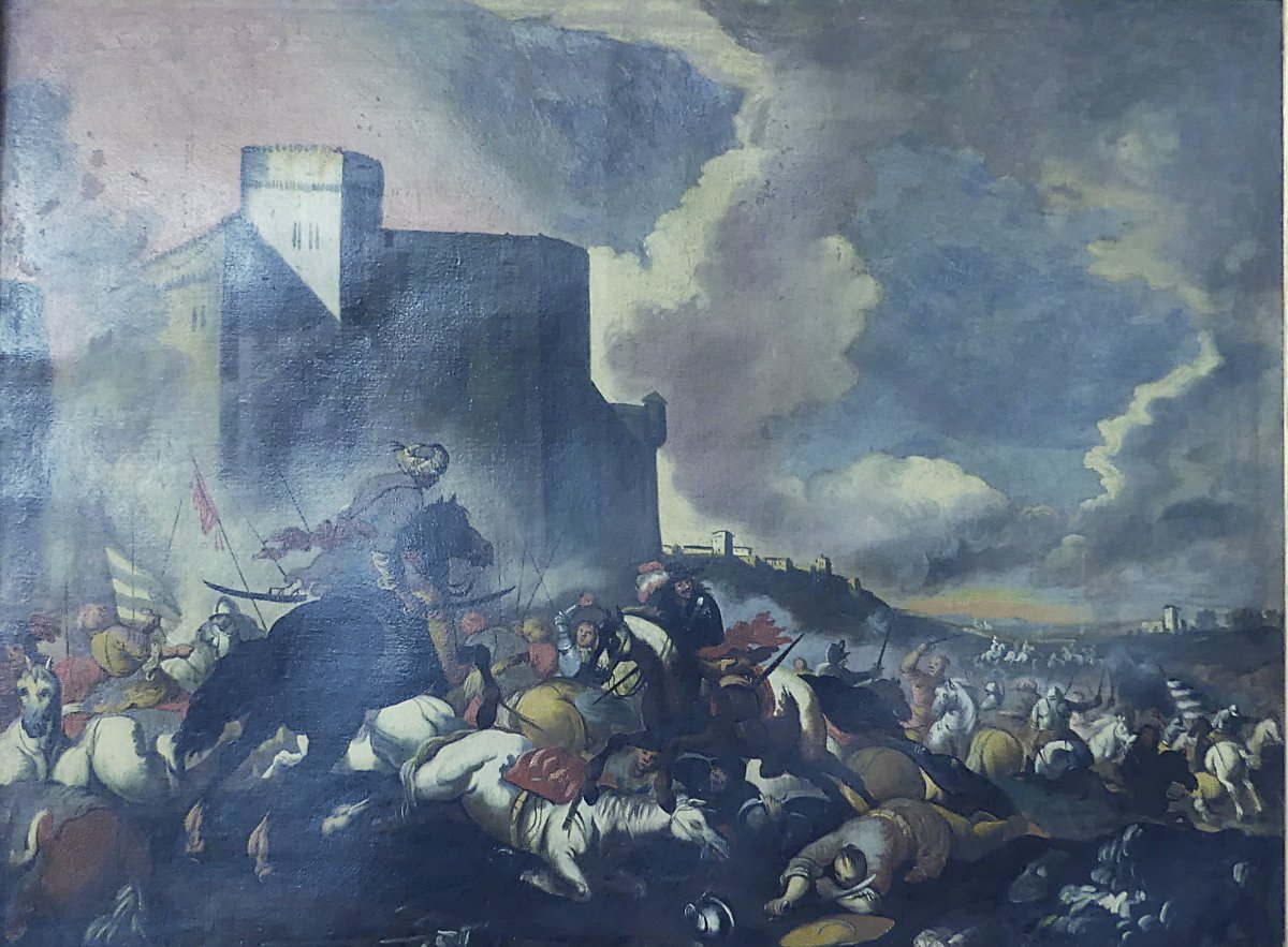 LA DIFESA DELLE MURA DAI TURCHI "ANTONIO CALZA" (cerchia ,seguace)-photo-2