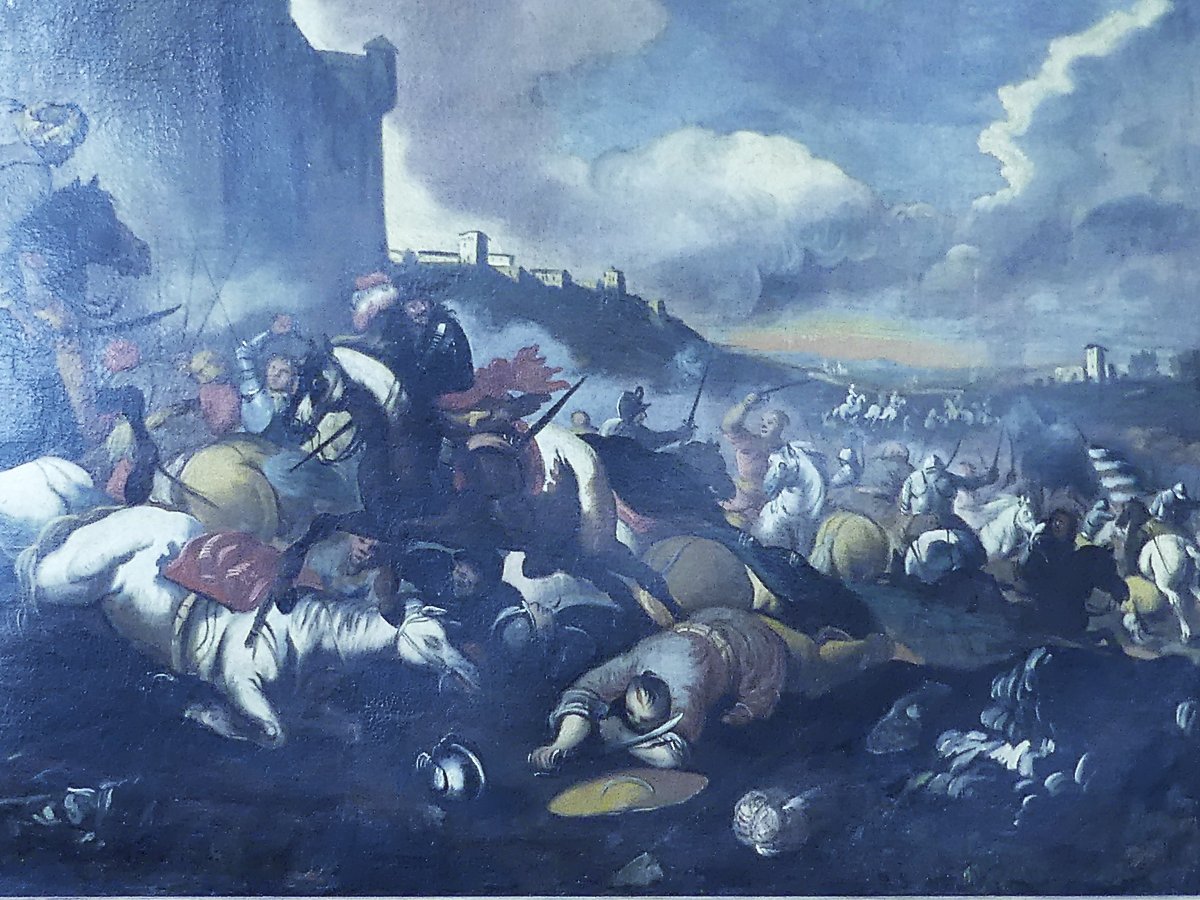 LA DIFESA DELLE MURA DAI TURCHI "ANTONIO CALZA" (cerchia ,seguace)-photo-3
