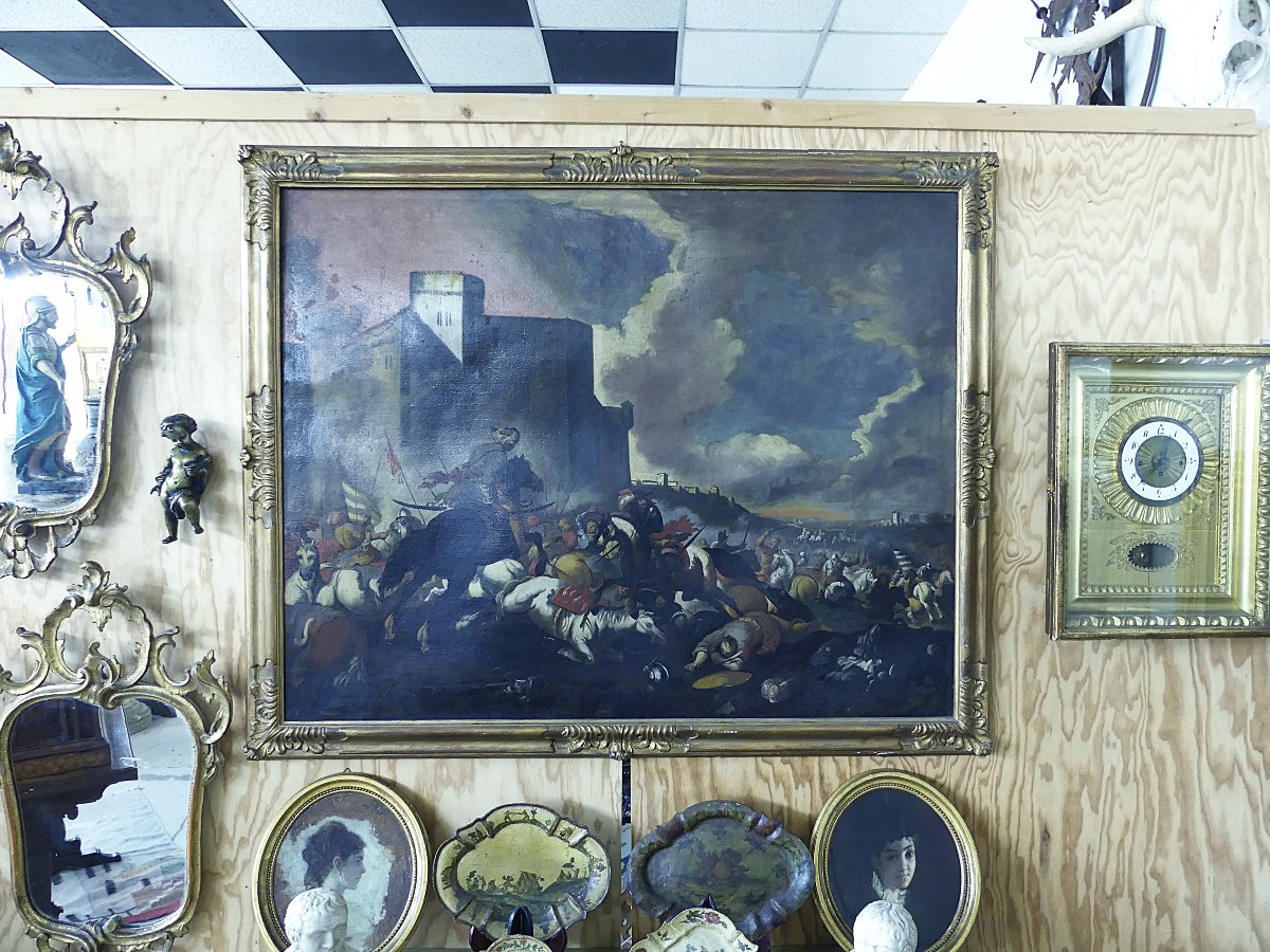 LA DIFESA DELLE MURA DAI TURCHI "ANTONIO CALZA" (cerchia ,seguace)-photo-1