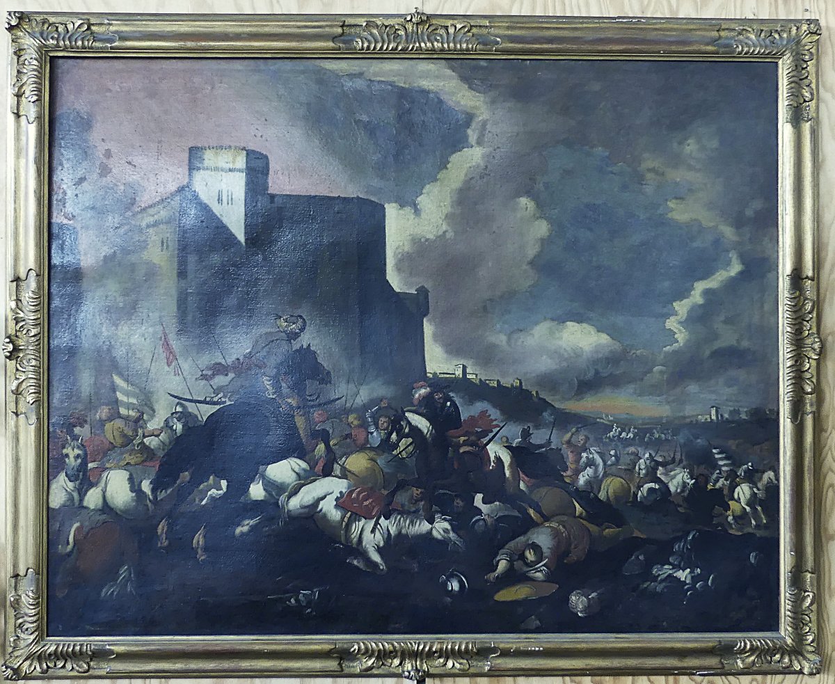 LA DIFESA DELLE MURA DAI TURCHI "ANTONIO CALZA" (cerchia ,seguace)-photo-2