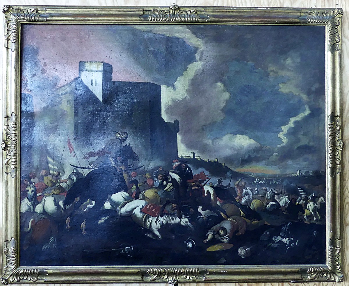 LA DIFESA DELLE MURA DAI TURCHI "ANTONIO CALZA" (cerchia ,seguace)