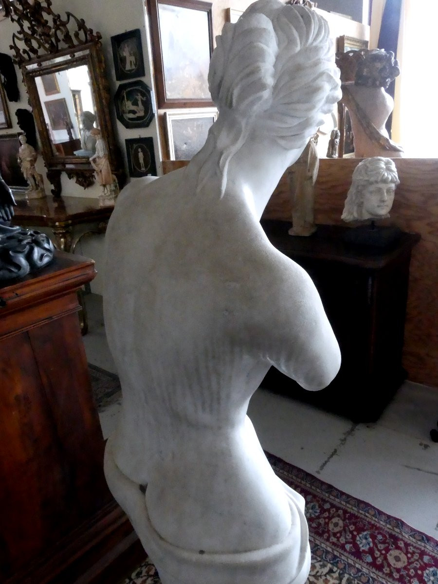 GRANDE VENERE NEOCLASSICA IN MARMO BIANCO DI CARRARA-photo-2