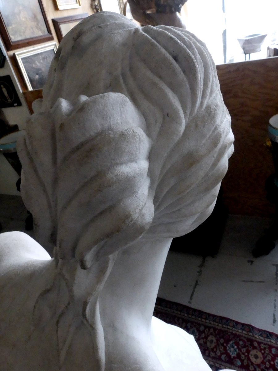 GRANDE VENERE NEOCLASSICA IN MARMO BIANCO DI CARRARA-photo-4