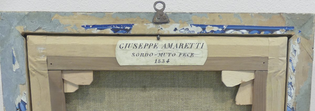GIUSEPPE AMARETTI  VEDUTA DEL GOLFO DI GENOVA CON LA LANTERNA E PESCATORI-photo-3