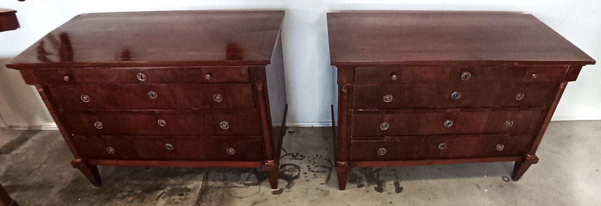 LOMBARDIA COPPIA DI CASSETTONI NEOCLASSICI-photo-5