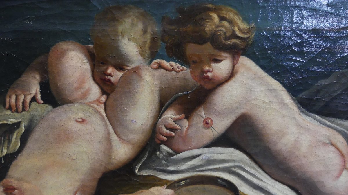 ALLEGORIA DI PUTTI  XVIII SECOLO-photo-3