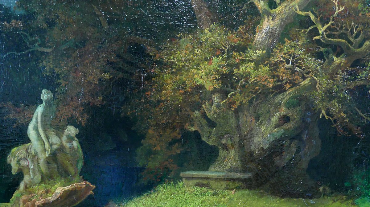 Horti, Pál (1865 - 1907) "PARCO DI BUDAPEST"-photo-5