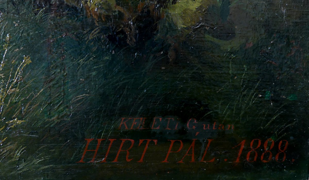 Horti, Pál (1865 - 1907) "PARCO DI BUDAPEST"-photo-7