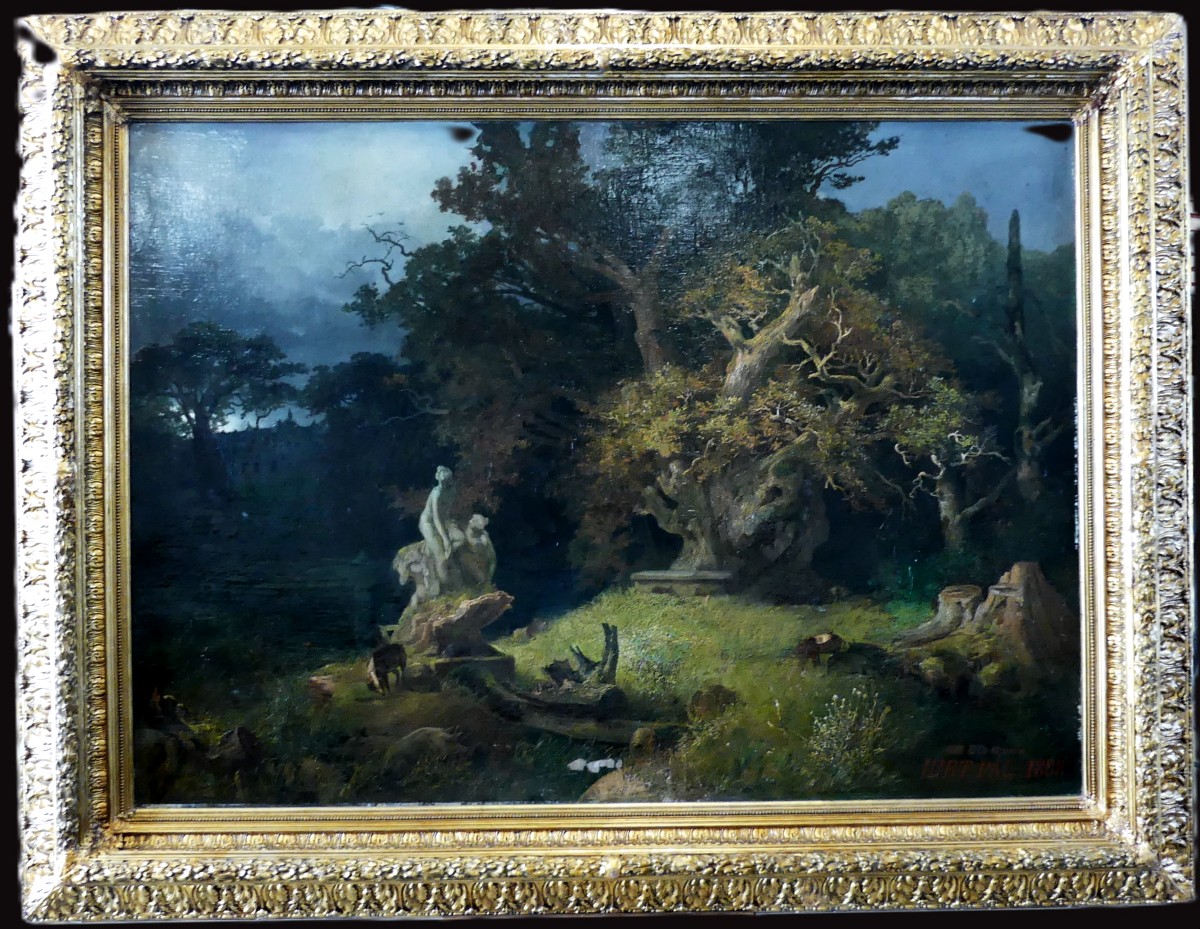 Horti, Pál (1865 - 1907) "PARCO DI BUDAPEST"