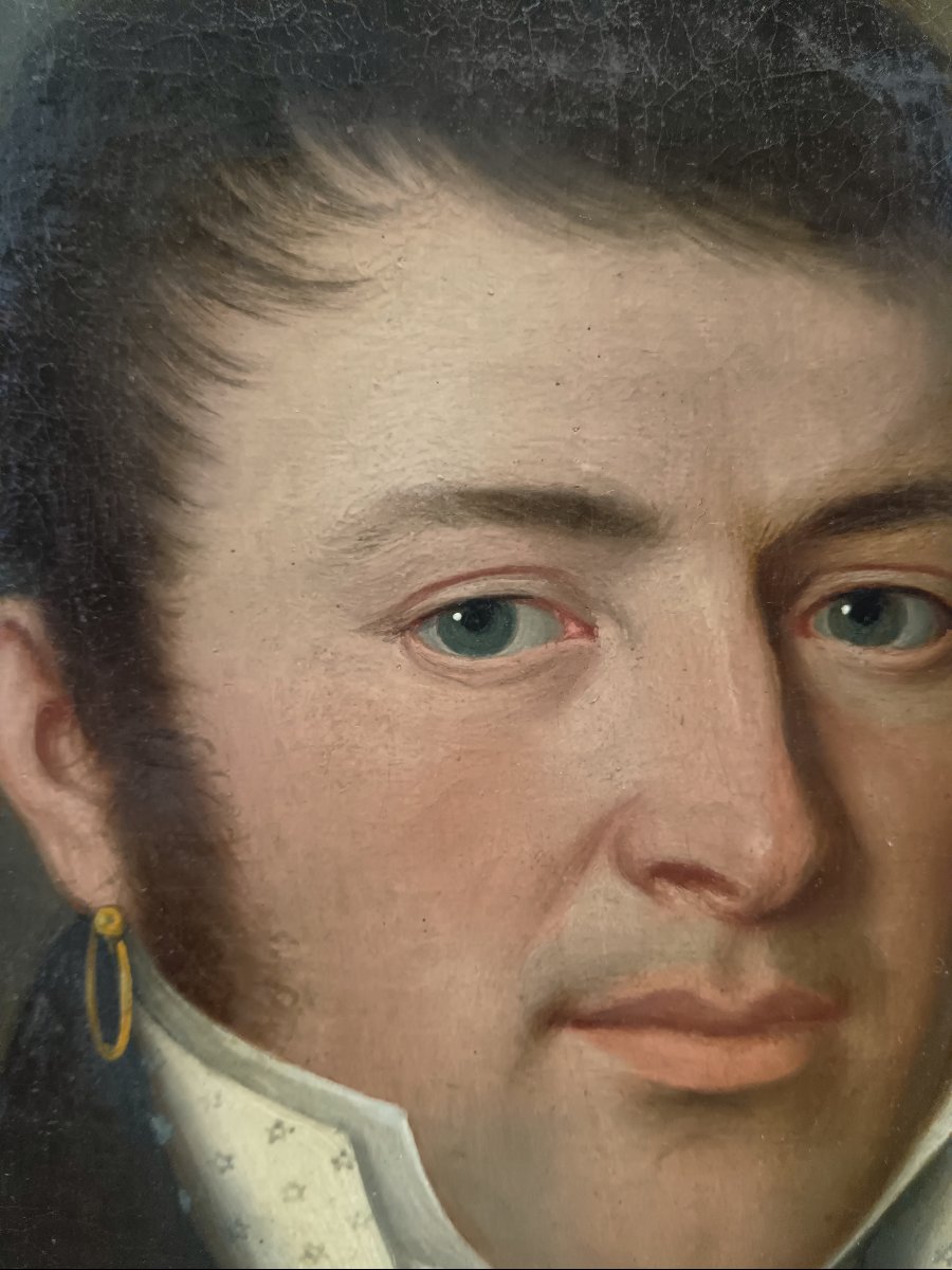 FELIX CORTEY (1760 Wallis 1835)  RITRATTO DI VITALE ROSAZZA-photo-2
