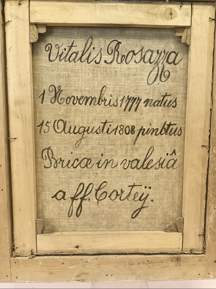 FELIX CORTEY (1760 Wallis 1835)  RITRATTO DI VITALE ROSAZZA-photo-3