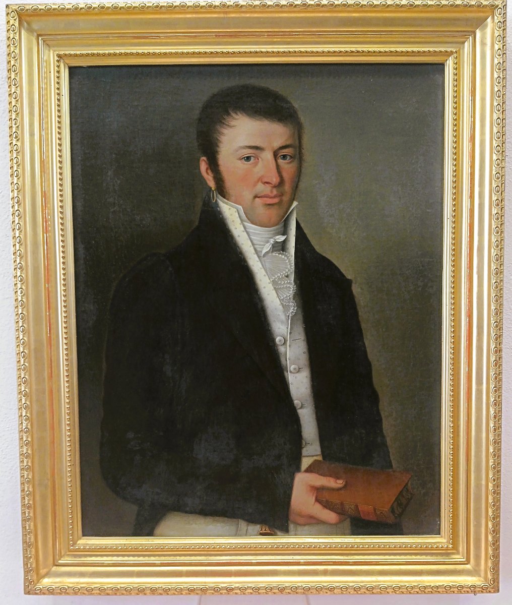 FELIX CORTEY (1760 Wallis 1835)  RITRATTO DI VITALE ROSAZZA