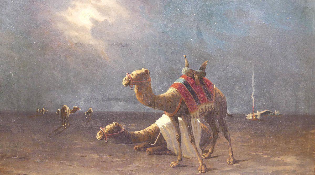 M.BOUVIER "NOTTE NEL DESERTO"-photo-2
