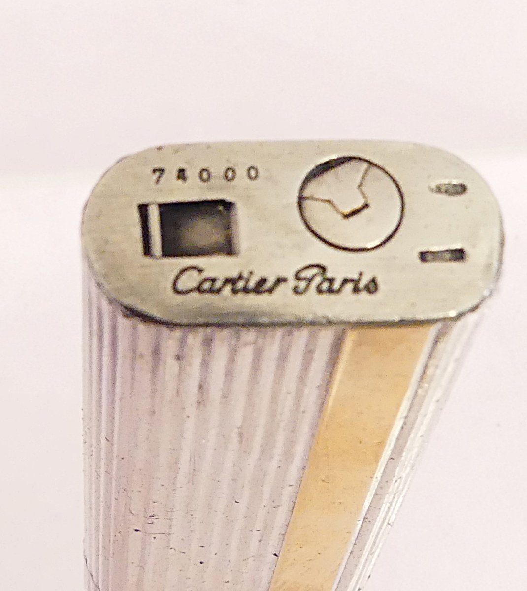 LE MUST DI CARTIER  ACCENDINO GODRON arg 925-photo-1