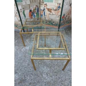 Pair Of Gilded Iron Sofa Ends.