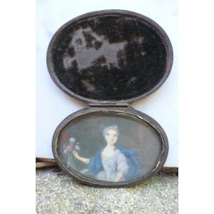 Miniature In 18th Century Case