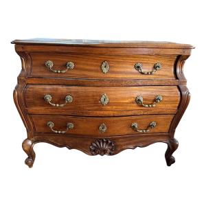 Tomb Style Mahogany Chest Of Drawers