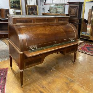 Very Large Louis XVl 18th Mahogany Cylinder Desk