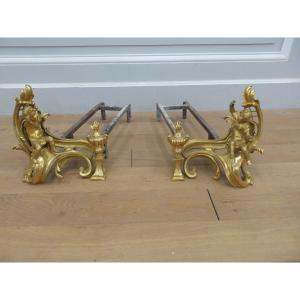 Pair Of Louis XV Period Andirons