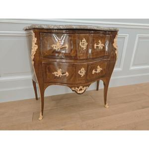 Louis XV Period Chest Of Drawers Stamped Demoulin