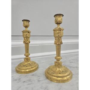 Pair Of Louis XVI Style Candlesticks