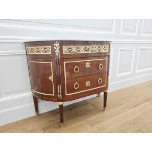 Louis XVI Period Half-moon Chest Of Drawers