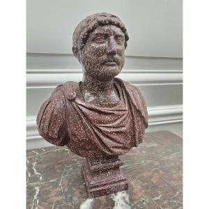  Porphyry Bust 19th Century