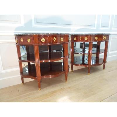 Pair Of Consoles Louis XVI