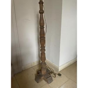 Rustic Wooden Lamp 