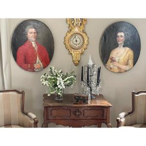 Pair Of 19th Century Couple Portraits 