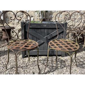 Pair Of 19th Century Garden Chairs