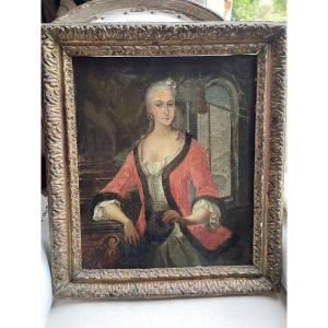 Portrait Of An Elegant 18th Century Woman 