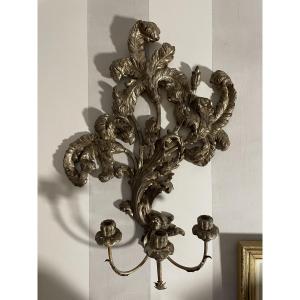 Pair Of Wooden Wall Sconces 
