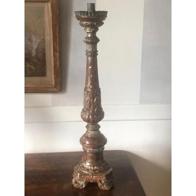 18th Century Wooden Candlestick
