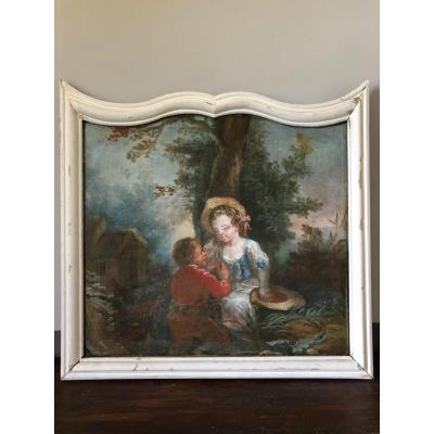 The Sharing Of Fruits - Painted Canvas XVIII
