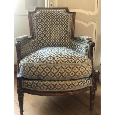 Bergère Louis XVI Estampillée Courtois