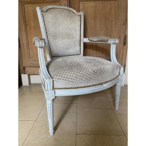 Louis XVI Lacquered Armchair