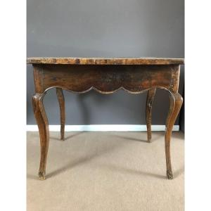 Louis XV Table In Walnut XVIII Century